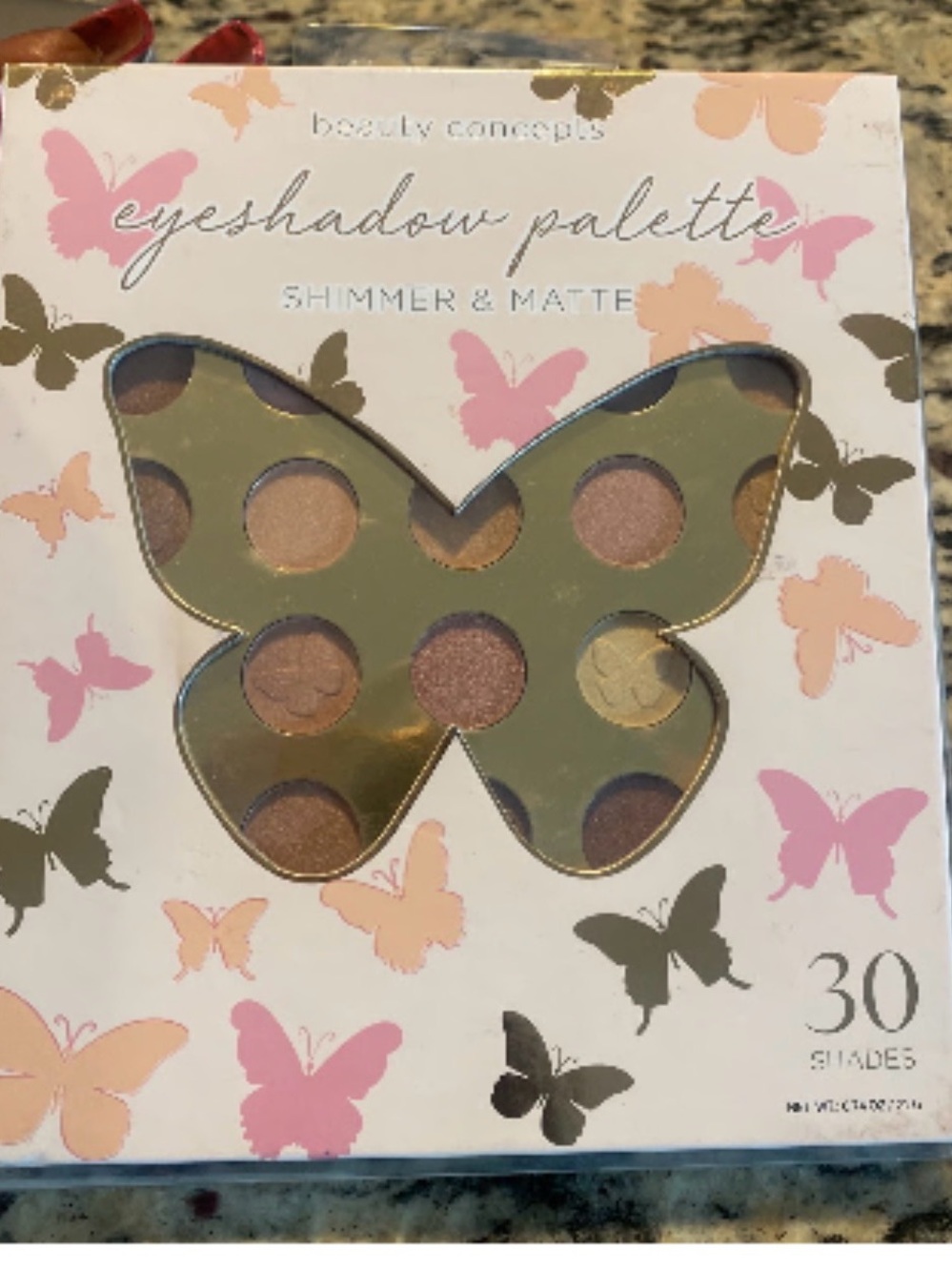 Beauty Concepts Butterfly Eyeshadow Palette – Neutral Nude Shades